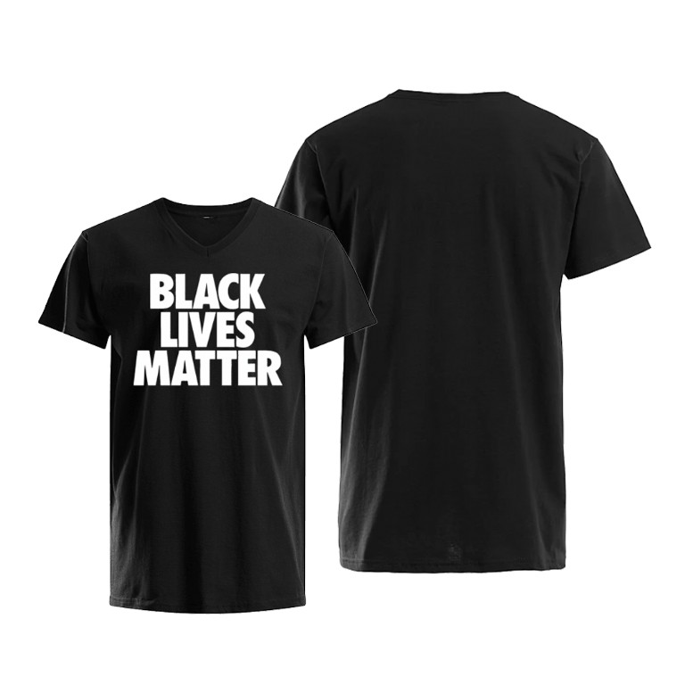 Men's Los Angeles Lakers NBA Playoffs Lives Matter Condemn racial injustice Social Justice Black Basketball T-Shirt YXW4183AN